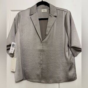 NWT Aritzia Wilfred Beso Satin Shirt - Small